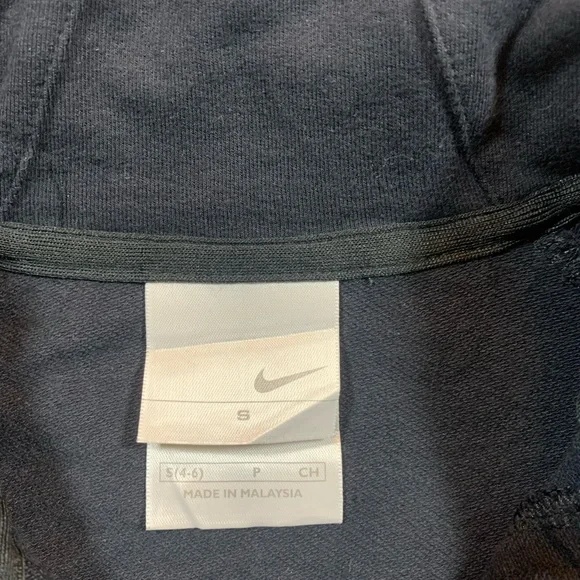 Vintage Y2K Black cropped Nike cropped zip up top sz S - Picture 5 of 14